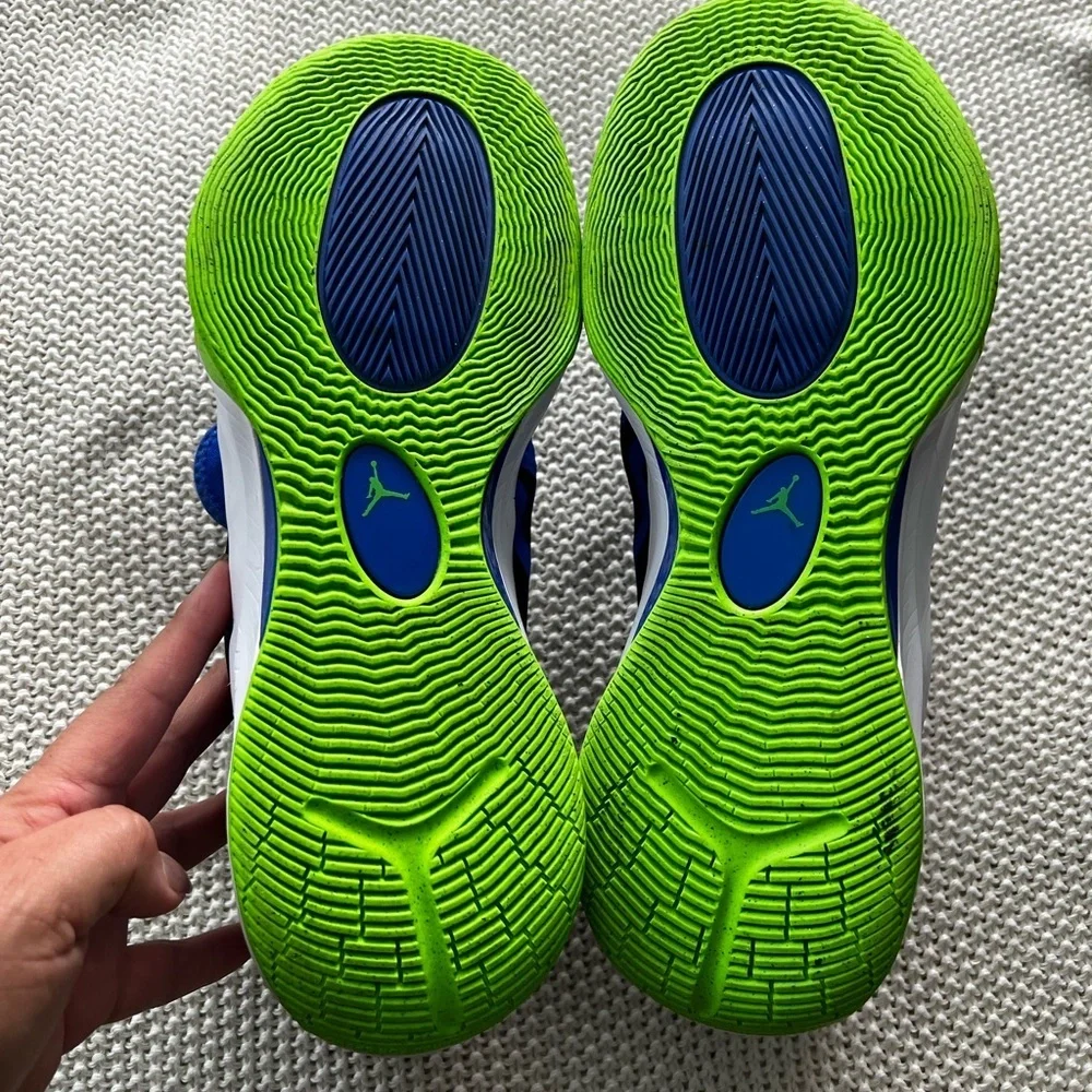 Nike Blue and Green Athletic Shoes